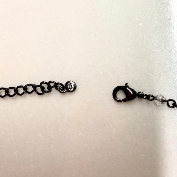 Met Museum MMA Rhinestone Leaf Jewelry Set ❣️ Necklace & Earrings ❣️ Signed - Picture 6 of 7